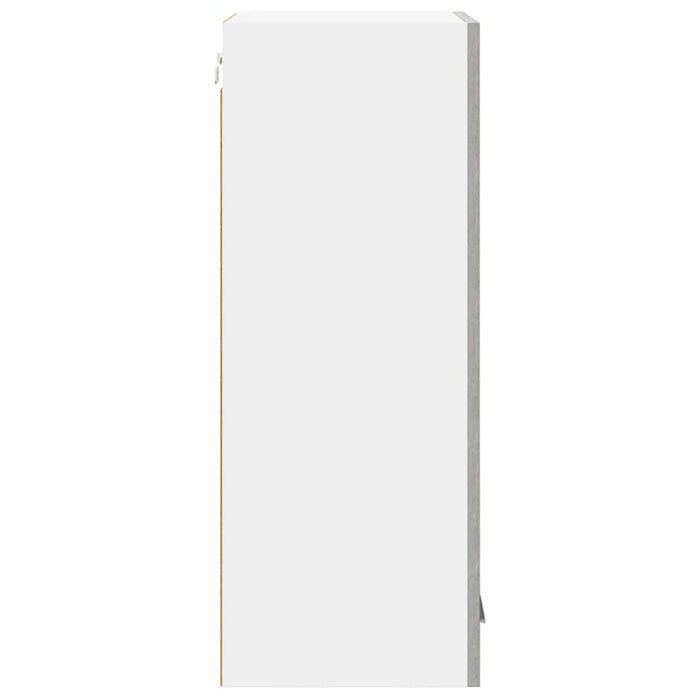 Dulap suspendat cu ușă Riga Gri beton și Alb 40 x 31 x 80 cm - WALTI WALTI