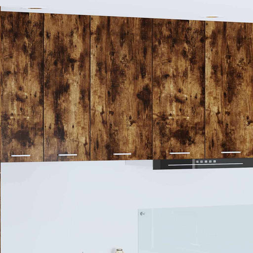 Dulap suspendat Riga Stejar afumat și alb 40 x 31 x 80 cm - WALTI WALTI