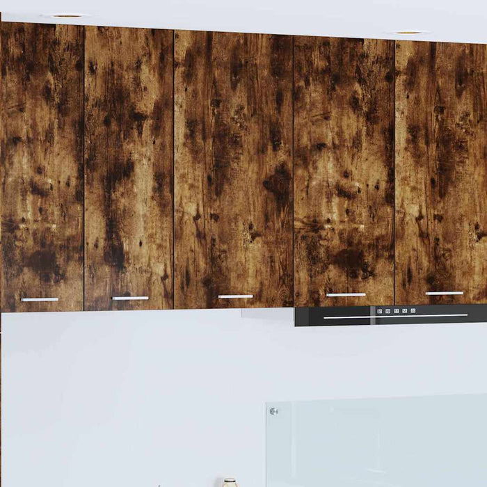 Dulap suspendat Riga Stejar afumat și alb 40 x 31 x 80 cm - WALTI WALTI