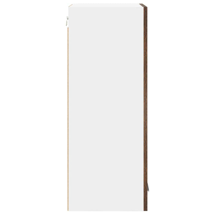 Dulap suspendat Riga Stejar afumat și alb 40 x 31 x 80 cm - WALTI WALTI