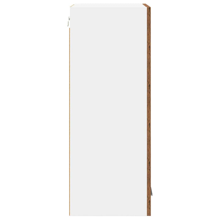 Dulap suspendat cu ușă Riga Lemn vechi și Alb 40 x 31 x 80 cm - WALTI WALTI