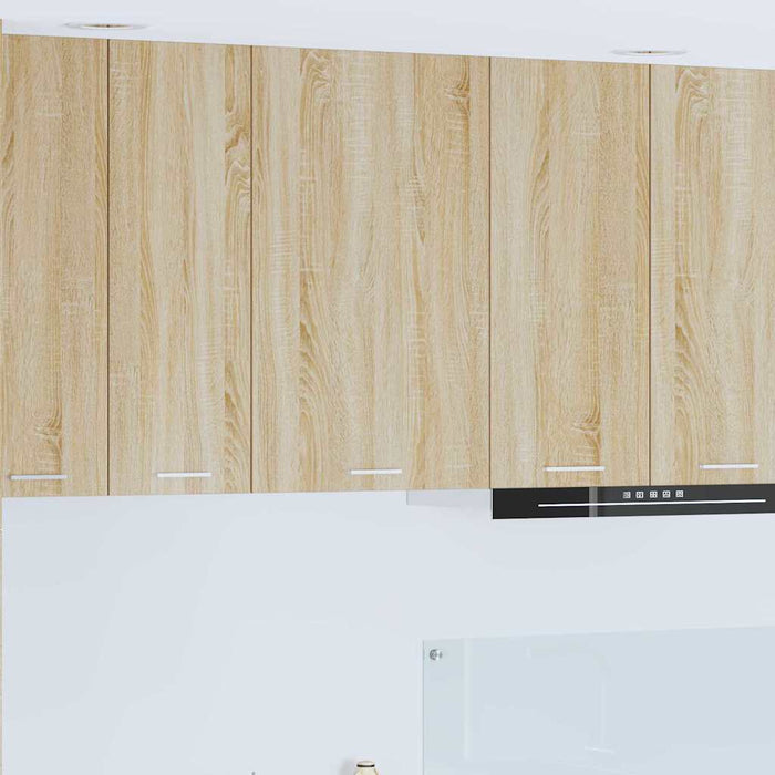 Dulap suspendat Riga Stejar Sonoma și Alb 50 x 31 x 80 cm - WALTI WALTI