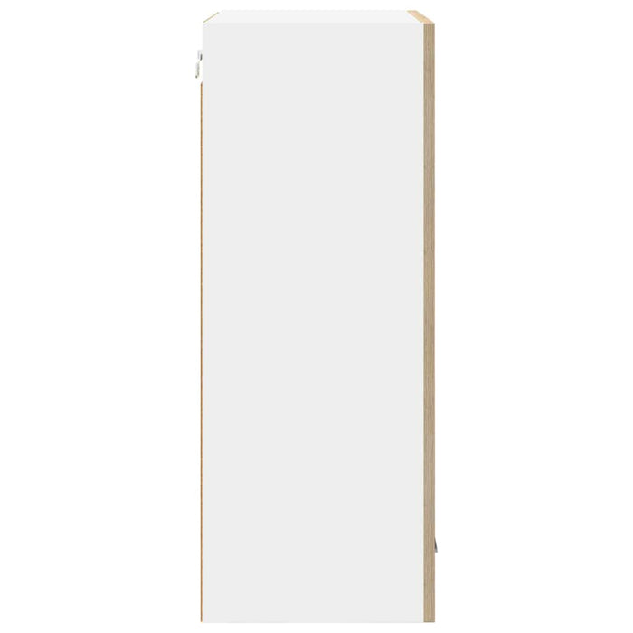 Dulap suspendat Riga Stejar Sonoma și Alb 50 x 31 x 80 cm - WALTI WALTI