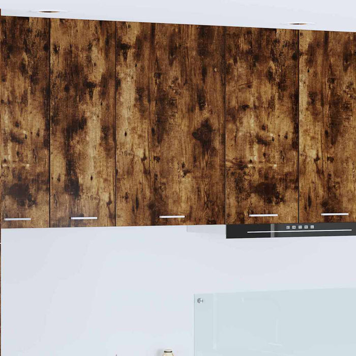 Dulap suspendat Riga Stejar afumat și alb 50 x 31 x 80 cm - WALTI WALTI