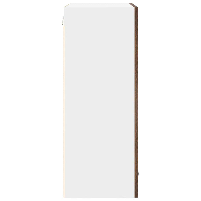 Dulap suspendat Riga Stejar afumat și alb 50 x 31 x 80 cm - WALTI WALTI