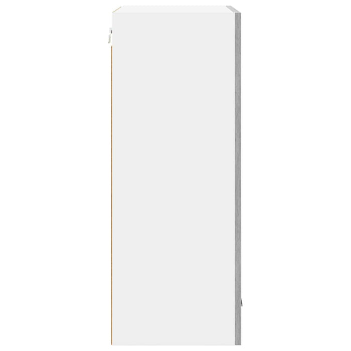 Dulap suspendat cu ușă Riga Gri Sonoma și Alb 50 x 31 x 80 cm - WALTI WALTI