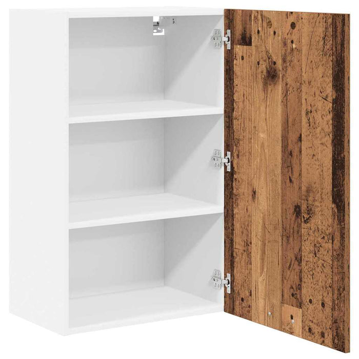 Dulap suspendat cu ușă Riga Lemn vechi și Alb 50 x 31 x 80 cm - WALTI WALTI