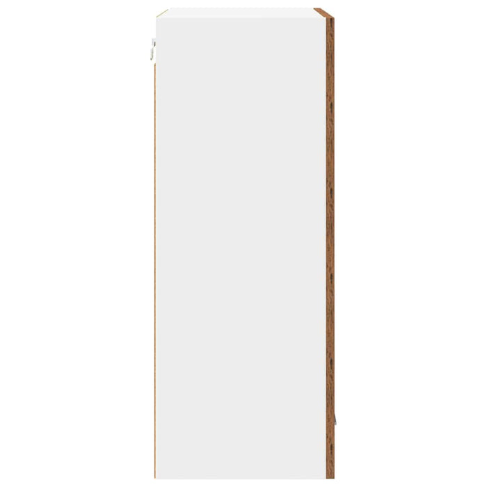 Dulap suspendat cu ușă Riga Lemn vechi și Alb 50 x 31 x 80 cm - WALTI WALTI