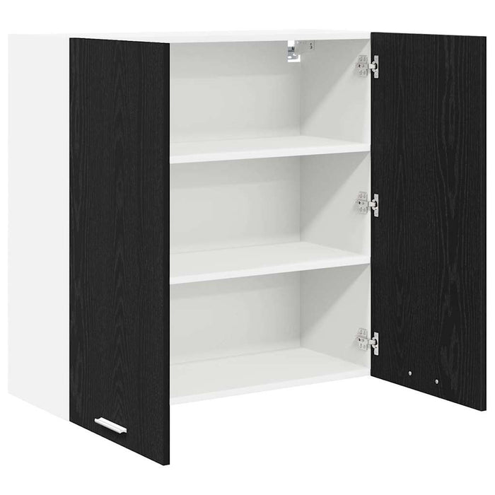 Dulap suspendat Riga Stejar Negru 80 x 31 x 80 cm Lemn compozit - WALTI WALTI