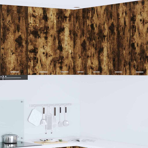 Dulap suspendat Riga Stejar afumat și alb 57 x 57 x 80 cm - WALTI WALTI