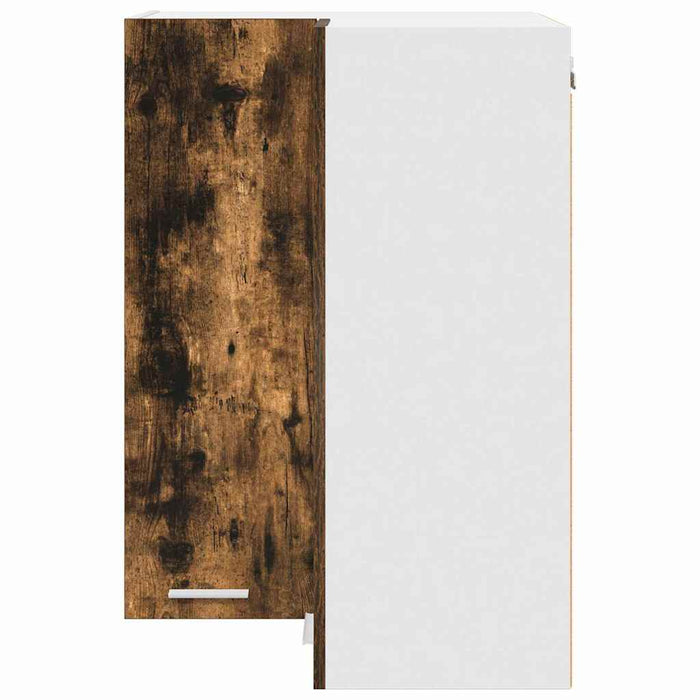 Dulap suspendat Riga Stejar afumat și alb 57 x 57 x 80 cm - WALTI WALTI