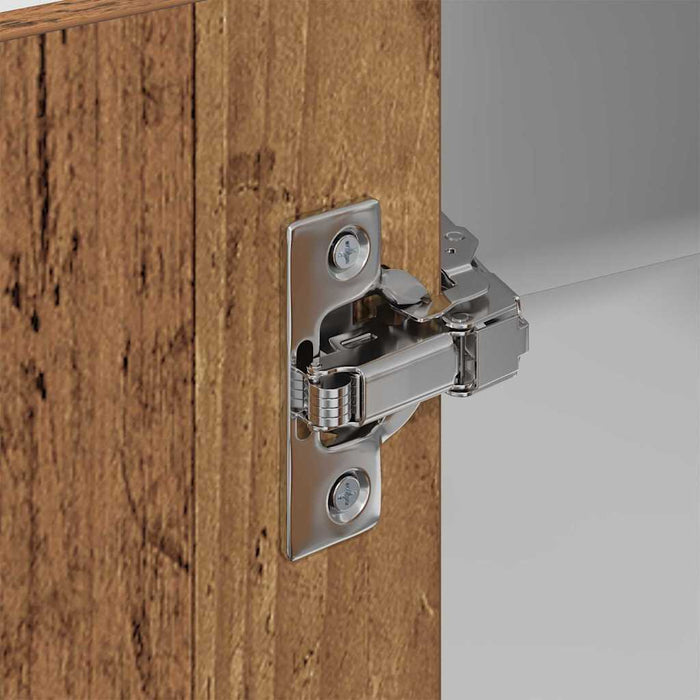 Dulap suspendat Riga Lemn vechi și Alb 57 x 57 x 80 cm - WALTI WALTI