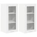 Dulap suspendat Riga 2 pcs Alb 40 x 31 x 80 cm Lemn compozit - WALTI WALTI