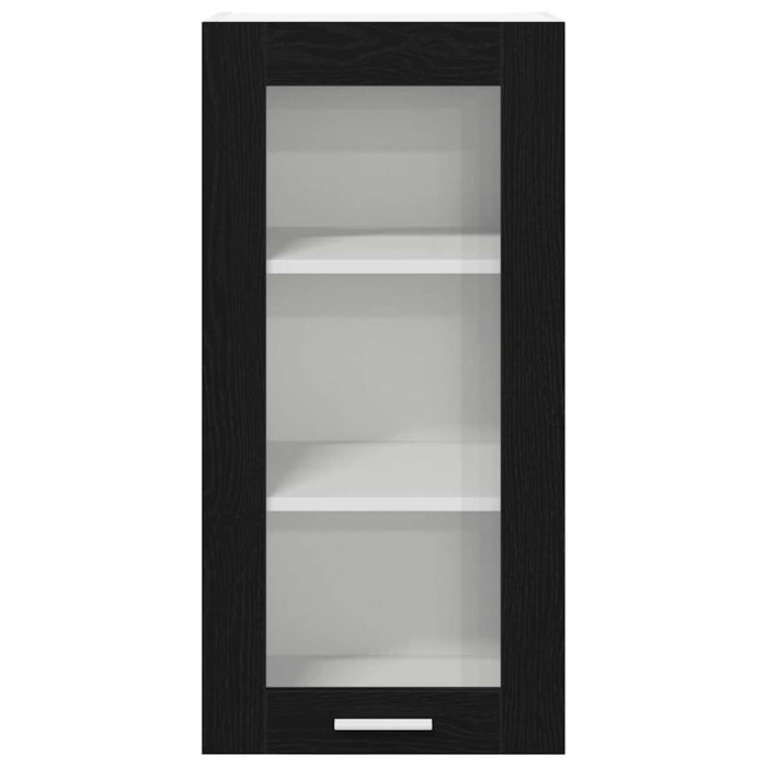 Dulap suspendat Riga Stejar Negru 40 x 31 x 80 cm Lemn compozit - WALTI WALTI