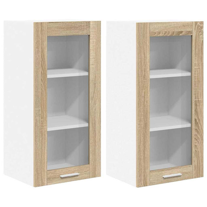 Dulap suspendat cu ușă Riga 2 pcs Stejar Sonoma 40 x 31 x 80 cm - WALTI WALTI