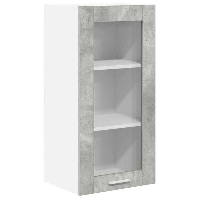 Dulap suspendat cu ușă Riga 2 pcs Gri din beton 40 x 31 x 80 cm - WALTI WALTI