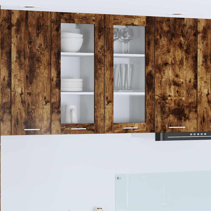 Dulap suspendat cu ușă Riga Stejar fumuriu 40 x 31 x 80 cm - WALTI WALTI