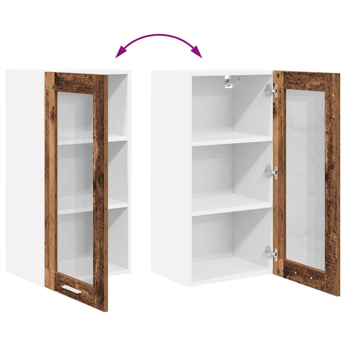 Dulap suspendat Riga Lemn Vechi 40 x 31 x 80 cm Lemn compozit - WALTI WALTI