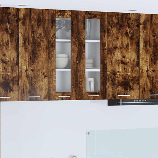 Dulap suspendat cu ușă Riga Stejar fumuriu 60 x 31 x 80 cm - WALTI WALTI