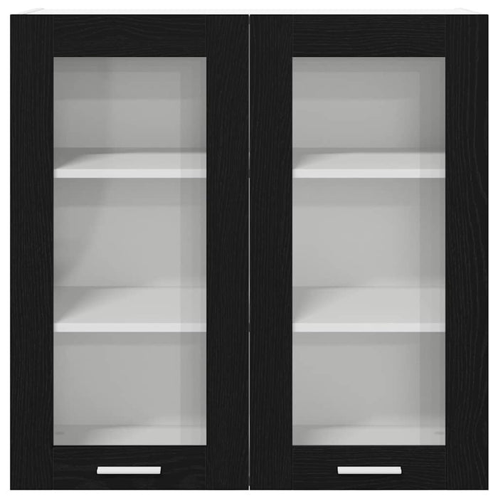 Dulap suspendat Riga Stejar Negru 80 x 31 x 80 cm Lemn compozit - WALTI WALTI