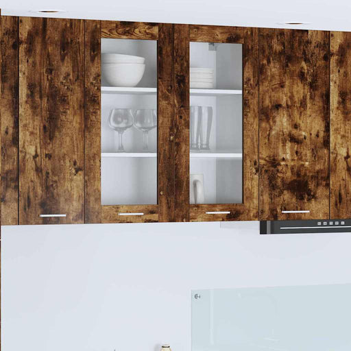 Dulap suspendat cu ușă Riga Stejar fumuriu 80 x 31 x 80 cm - WALTI WALTI