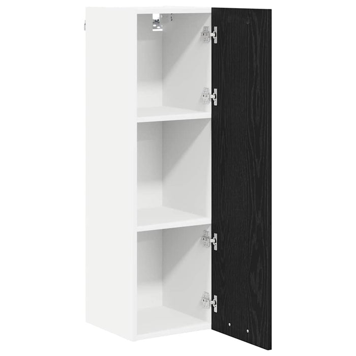Dulap suspendat cu ușă Riga Stejar Negru 30 x 31 x 100 cm - WALTI WALTI