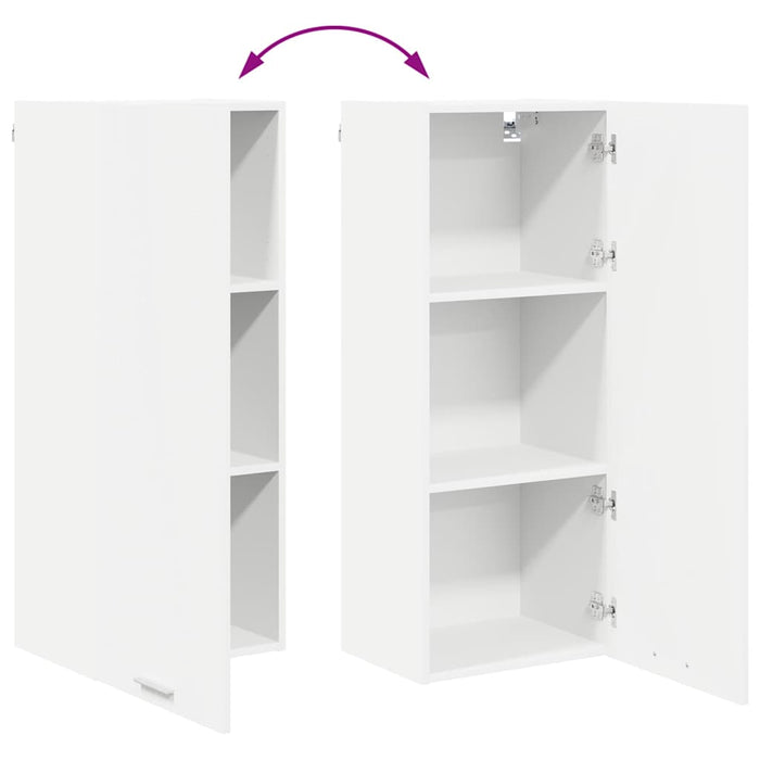 Dulap suspendat cu ușă Riga Alb 40 x 31 x 100 cm Lemn compozit - WALTI WALTI