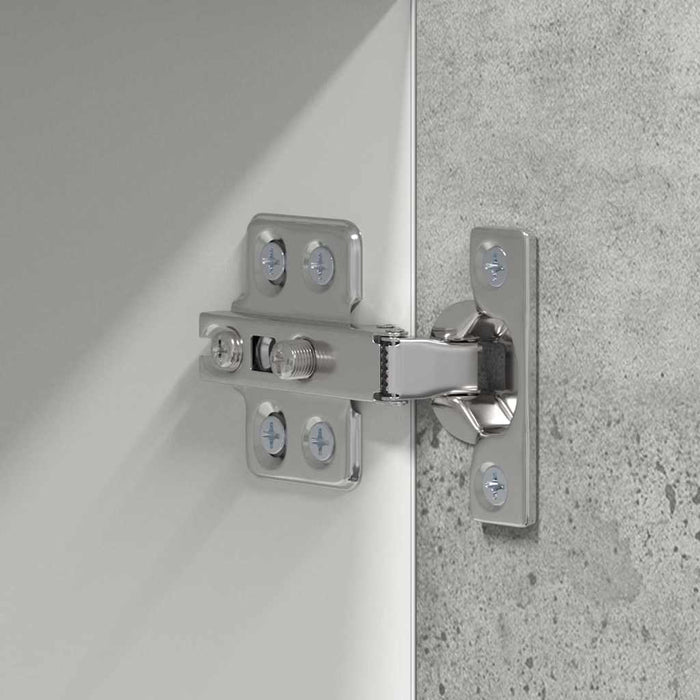 Dulap suspendat cu ușă Riga Gri beton și Alb 50 x 31 x 100 cm - WALTI WALTI