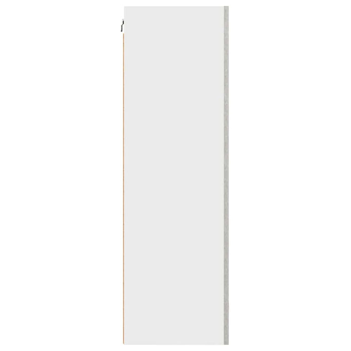 Dulap suspendat cu ușă Riga Gri beton și Alb 50 x 31 x 100 cm - WALTI WALTI