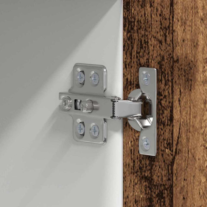 Dulap suspendat cu ușă Riga Lemn vechi și Alb 50 x 31 x 100 cm - WALTI WALTI