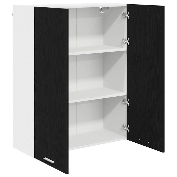 Dulap suspendat cu ușă Riga Stejar Negru 80 x 31 x 100 cm - WALTI WALTI