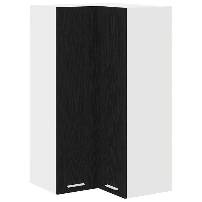 Dulap suspendat Riga Stejar negru și Alb 57 x 57 x 100 cm - WALTI WALTI