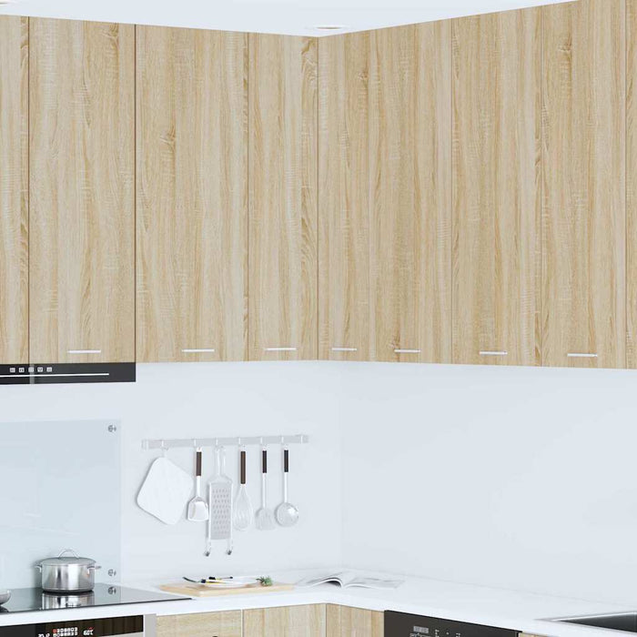 Dulap suspendat Riga Stejar Sonoma și Alb 57 x 57 x 100 cm - WALTI WALTI