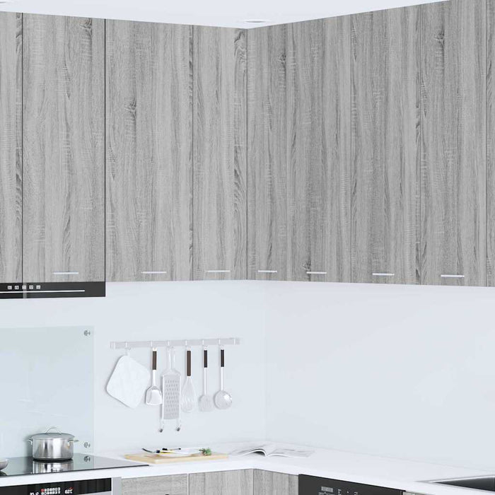 Dulap suspendat cu ușă Riga Gri Sonoma și Alb 57 x 57 x 100 cm - WALTI WALTI