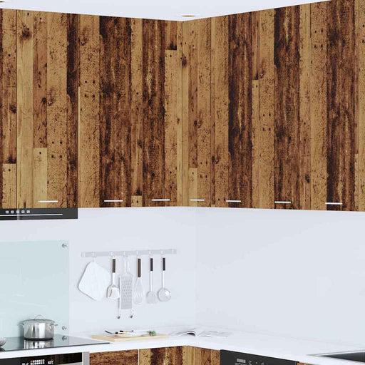 Dulap suspendat cu ușă Riga Lemn vechi și Alb 57 x 57 x 100 cm - WALTI WALTI