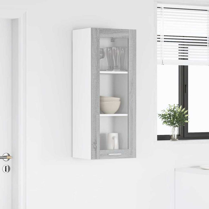 Dulap suspendat Riga Gri Sonoma 40 x 31 x 100 cm Lemn compozit - WALTI WALTI