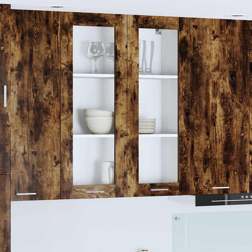 Dulap suspendat cu ușă Riga Stejar fumuriu 80 x 31 x 100 cm - WALTI WALTI