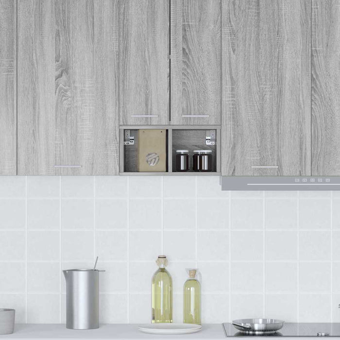 Dulap suspendat Riga Gri Sonoma 20 x 29,5 x 40 cm Lemn compozit - WALTI WALTI