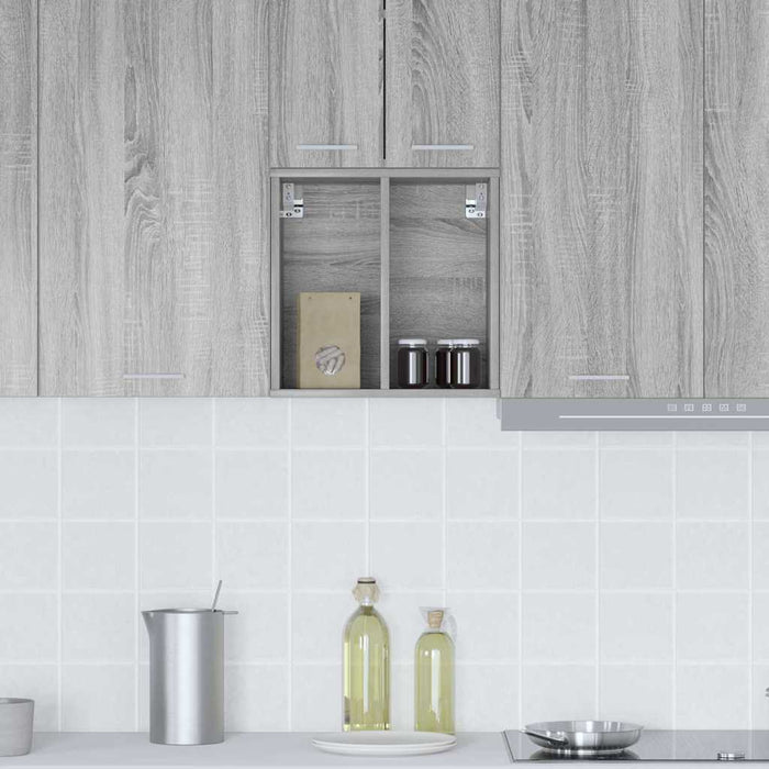 Dulap suspendat Riga Gri Sonoma 40 x 29,5 x 40 cm Lemn compozit - WALTI WALTI