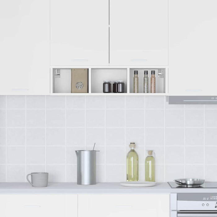 Dulap suspendat Riga Alb 20 x 29,5 x 80 cm Lemn compozit - WALTI WALTI