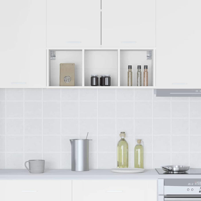 Dulap suspendat Riga Alb 30 x 29,5 x 80 cm Lemn compozit - WALTI WALTI