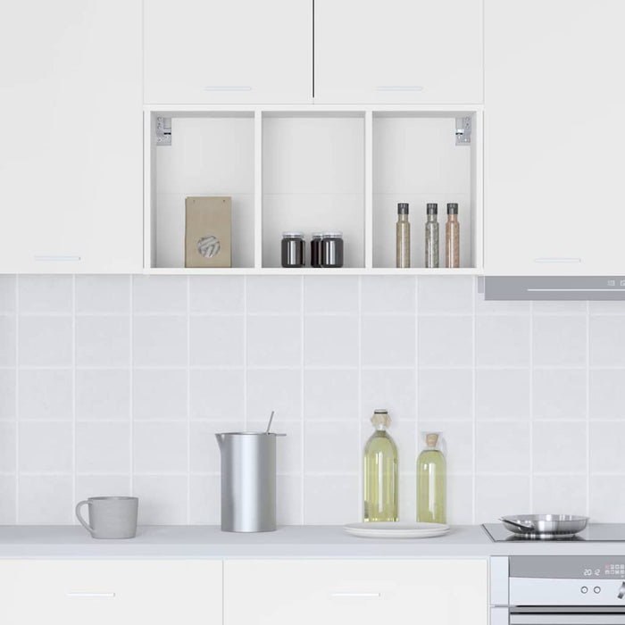 Dulap suspendat Riga Alb 40 x 29,5 x 80 cm Lemn compozit - WALTI WALTI