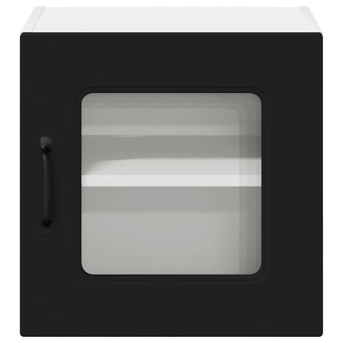 Dulap suspendat de bucătărie cu ușă 2 pcs Negru 40 x 31 x 40 cm - WALTI WALTI