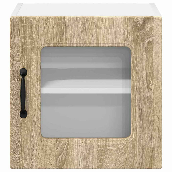 Dulap suspendat de bucătărie cu raft cu ușă 2 pcs Stejar Sonoma - WALTI WALTI