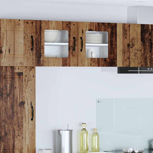 Dulap suspendat de bucătărie 2 pcs Lemn Vechi 40 x 31 x 40 cm - WALTI WALTI