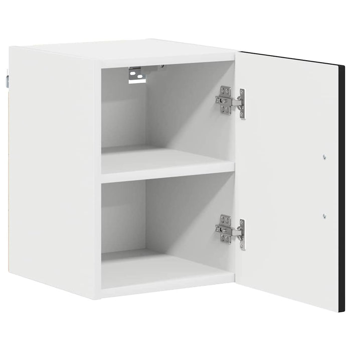 Dulap suspendat de bucătărie cu ușă 2 pcs Negru 30 x 31 x 40 cm - WALTI WALTI