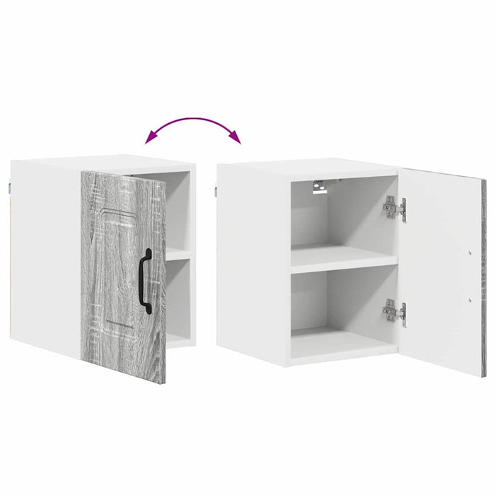 Dulap suspendat de bucătărie cu raft Gri Sonoma 30 x 31 x 40 cm - WALTI WALTI