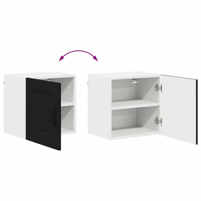 Dulap suspendat de bucătărie cu raft Negru 40 x 31 x 40 cm - WALTI WALTI