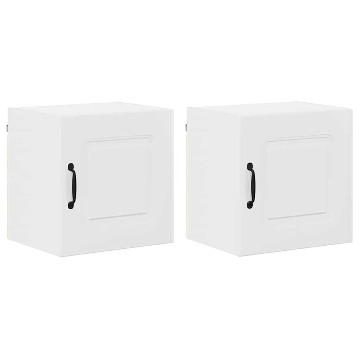 Dulap suspendat de bucătărie 2 pcs Alb lucios 40 x 31 x 40 cm - WALTI WALTI