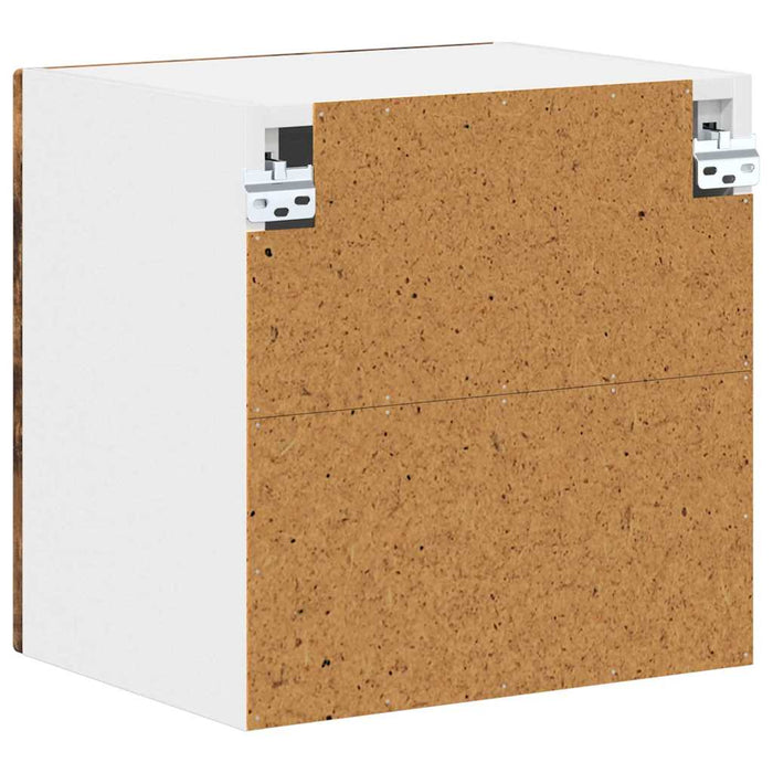 Dulap suspendat de bucătărie cu raft 2 pcs Stejar fumuriu - WALTI WALTI